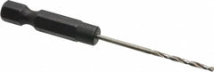 Cle-Line - 1/16" High Speed Steel, 118° Point, Hex Shank Maintenance Drill Bit - Best Tool & Supply