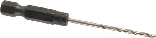 Cle-Line - 5/64" High Speed Steel, 118° Point, Hex Shank Maintenance Drill Bit - Best Tool & Supply