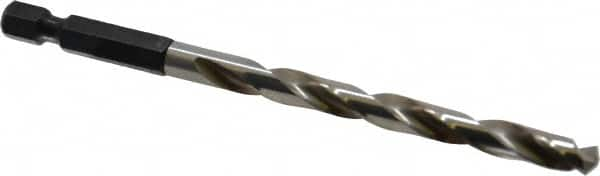 Cle-Line - 1/4" High Speed Steel, 118° Point, Hex Shank Maintenance Drill Bit - Best Tool & Supply