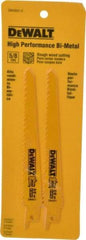 DeWALT - 6" Long, Bi-Metal Reciprocating Saw Blade - Tapered Profile, 5 to 8 TPI, Toothed Edge, Universal Shank - Best Tool & Supply