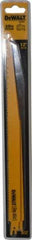 DeWALT - 12" Long, Bi-Metal Reciprocating Saw Blade - Tapered Profile, 5 to 8 TPI, Toothed Edge, Universal Shank - Best Tool & Supply