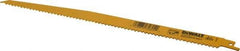 DeWALT - 12" Long, Bi-Metal Reciprocating Saw Blade - Tapered Profile, 6 TPI, Toothed Edge, Universal Shank - Best Tool & Supply