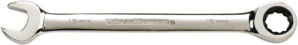 GearWrench - 14mm 12 Point Combination Wrench - 7-1/2" OAL, Steel, Full Polish Finish - Best Tool & Supply