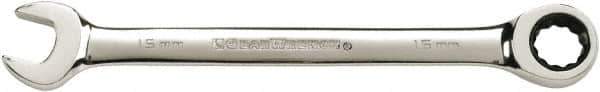 GearWrench - 24mm 12 Point Combination Wrench - 13.114" OAL, Steel, Full Polish Finish - Best Tool & Supply