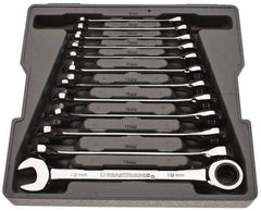 GearWrench - 12 Piece, 8mm to 19mm, Combination Wrench Set - Metric Measurement Standard, Chrome Finish, Comes in Tray - Best Tool & Supply