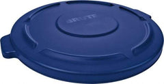 Rubbermaid - Round Lid for Use with 44 Gal Round Trash Cans - Blue, Plastic, For 2643 Brute Trash Cans - Best Tool & Supply