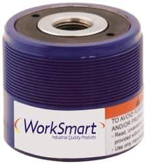 Value Collection - 12 Ton, 0.31" Stroke, 0.89 Cu In Oil Capacity, Portable Hydraulic Hollow Hole Cylinder - 2.91 Sq In Effective Area, 2.36" Lowered Ht., 2.67" Max Ht., 1.92" Cyl Bore Diam, 1.38" Plunger Rod Diam, 10,000 Max psi - Best Tool & Supply