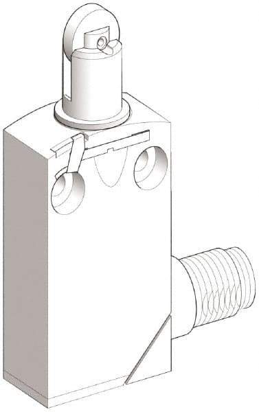 Telemecanique Sensors - SPDT, NC/NO, 240 VAC, 250 VDC, Screw Terminal, Roller Plunger Actuator, General Purpose Limit Switch - 1, 2, 6, 12, 13, 4X, 6P NEMA Rating, IP66, IP67, IP68 IPR Rating - Best Tool & Supply