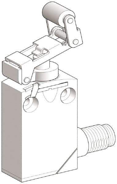 Telemecanique Sensors - SPDT, NC/NO, 240 VAC, 250 VDC, Screw Terminal, Roller Plunger Actuator, General Purpose Limit Switch - 1, 2, 6, 12, 13, 4X, 6P NEMA Rating, IP66, IP67, IP68 IPR Rating - Best Tool & Supply