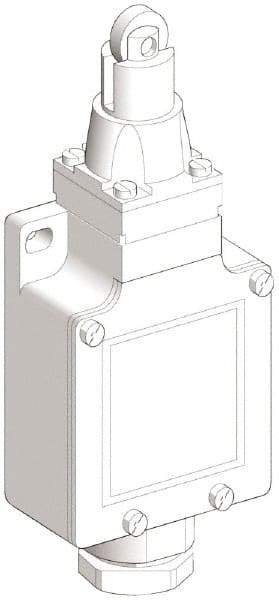 Telemecanique Sensors - DP, NC/NO, 240 VAC, Screw Terminal, Roller Plunger Actuator, General Purpose Limit Switch - IP66 IPR Rating - Best Tool & Supply