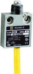 Square D - SPDT, NC/NO, 240 VAC, Prewired Terminal, Plunger Actuator, General Purpose Limit Switch - 1 NEMA Rating, IP20 IPR Rating, 18 Ounce Operating Force - Best Tool & Supply