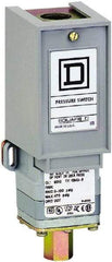 Square D - 1 NEMA Rated, SPDT, 3 to 150 psi, Electromechanical Pressure and Level Switch - Fixed Pressure, 120 VAC at 6 Amp, 125 VDC at 0.22 Amp, 240 VAC at 3 Amp, 250 VDC at 0.27 Amp, 1/4 Inch Connector, Screw Terminal, For Use with 9012G - Best Tool & Supply