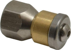 Value Collection - 3,000 psi Rotating, Sewer Pressure Washer Nozzle - 5.5mm Orifice Diam, 1/4" Thread - Best Tool & Supply