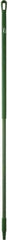 Vikan - 59 x 1-1/4" Fiberglass Squeegee Handle - European Threaded Connection, Green - Best Tool & Supply