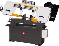 Rong Fu - 5 x 16" Max Capacity, Manual Step Pulley Horizontal Bandsaw - 114, 196, 288 & 377 SFPM Blade Speed, 110 Volts, 45°, 1.5 hp, 1 Phase - Best Tool & Supply