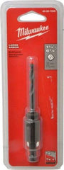 Milwaukee Tool - 1-1/4 to 6" Tool Diam Compatibility, Straight Shank, Steel Integral Pilot Drill, Hole Cutting Tool Arbor - 3/8" Min Chuck, Threaded Shank Attachment, For Hole Saws - Best Tool & Supply