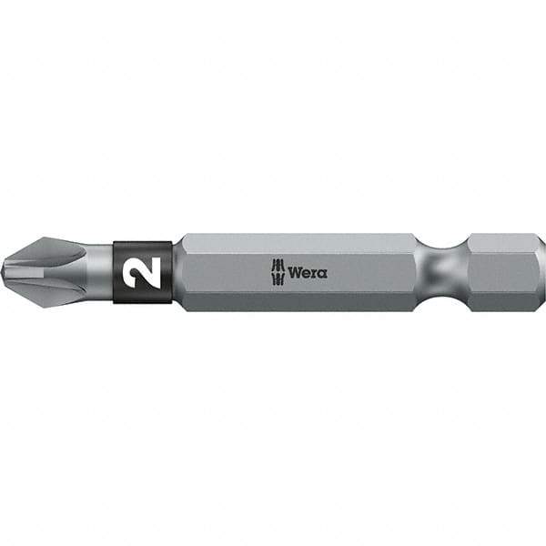 Wera - #2 Pozidriv Screwdriver Bit - 2" OAL - Best Tool & Supply