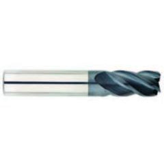 3/4" Dia. - 1-1/2" LOC - 4" OAL - 4 FL Carbide S/E HP End Mill-AlTiN - Best Tool & Supply