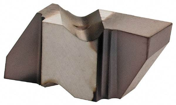 Kennametal - 2125NG Grade KCU25, 3.18mm Cutting Width Carbide Grooving Insert - 2.79mm Max Depth of Cut, Right Hand, 0.19mm Corner Radius, AlTiN Finish - Best Tool & Supply