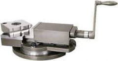 Gibraltar - 4" Jaw Width, 4" Jaw Opening Capacity, Horizontal Swivel Machine Vise - Manual Operation, 2,700 Lb Capacity, 1 Station, 13-1/2" Long x 4-1/2" High x 1-1/2" Deep, 1-1/2" Jaw Height, Cast Iron - Best Tool & Supply