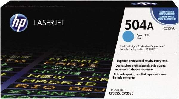 Hewlett-Packard - Cyan Toner Cartridge - Use with HP Color LaserJet CM3530 MFP, CP3525 - Best Tool & Supply