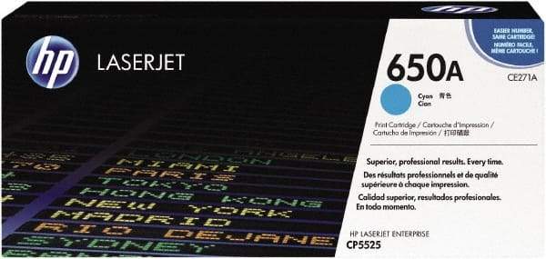 Hewlett-Packard - Cyan Toner Cartridge - Use with HP Color LaserJet Enterprise CP5525, M750 - Best Tool & Supply