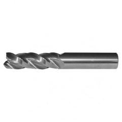 1/2x1/2x1-1/4x3 3FL Square Carbide End Mill-Round Shank-Uncoated - Best Tool & Supply