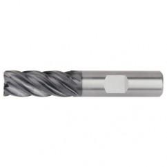 1/2x1/2x1-1/4x3 .060R 5FL Carbide End Mill-Round Shank-AlTiN - Best Tool & Supply