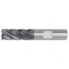 1/2x1/2x1-1/4x3 .060R 5FL Carbide End Mill-Round Shank-AlTiN - Best Tool & Supply