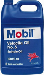 Mobil - 1 Gal Container Mineral Spindle Oil - ISO 10, 10 cSt at 40°C & 2.62 cSt at 100°C - Best Tool & Supply