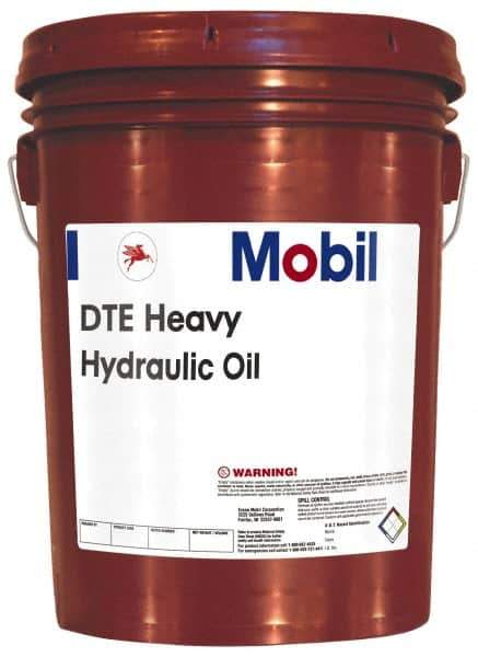 Mobil - 5 Gal Pail Mineral Circulating Oil - SAE 30, ISO 100, 95.1 cSt at 40°C & 10.9 cSt at 100°F - Best Tool & Supply