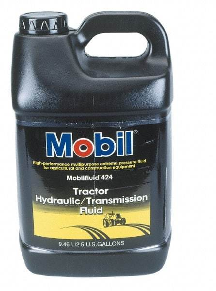 Mobil - 2.5 Gal Bottle Mineral Hydraulic Oil - ISO 46/68, 55 cSt at 40°C & 9.3 cSt at 100°F - Best Tool & Supply