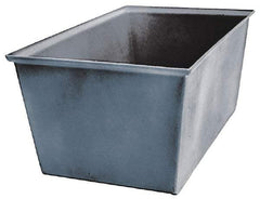 Bayhead Products - Gray Polyethylene Tote Container - Nesting, 23" Long x 15" Wide x 12" High - Best Tool & Supply