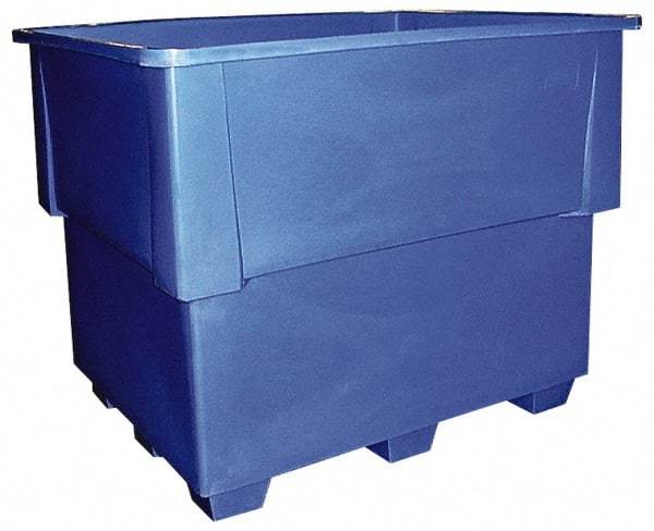 Bayhead Products - 52" Long x 42" Wide x 42" High Polyethylene Pallet Bulk Container Stackable, 4-Way Fork Entry - 1,000 Lb. Load Capacity - Best Tool & Supply