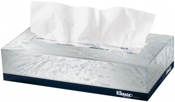 Kleenex - Flat Box of White Facial Tissues - 2 Ply - Best Tool & Supply