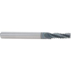 Scientific Cutting Tools - 5/16-18 UNC, 0.235" Cutting Diam, 3 Flute, Solid Carbide Helical Flute Thread Mill - Internal/External Thread, 0.689" LOC, 2-1/2" OAL, 1/4" Shank Diam - Best Tool & Supply