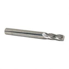 Scientific Cutting Tools - 7/16-20 UNF, 0.345" Cutting Diam, 4 Flute, Solid Carbide Helical Flute Thread Mill - Internal/External Thread, 0.82" LOC, 3-1/2" OAL, 3/8" Shank Diam - Best Tool & Supply