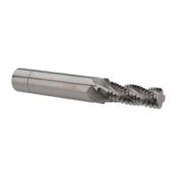 Scientific Cutting Tools - 1/2-13 UNC, 0.4" Cutting Diam, 4 Flute, Solid Carbide Helical Flute Thread Mill - Internal/External Thread, 1.108" LOC, 3-1/2" OAL, 1/2" Shank Diam - Best Tool & Supply