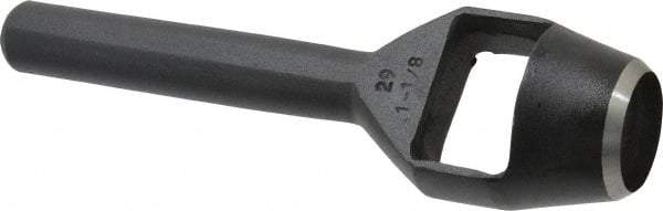 Value Collection - 1-1/8" Arch Punch - 5-7/16" OAL, Steel - Best Tool & Supply