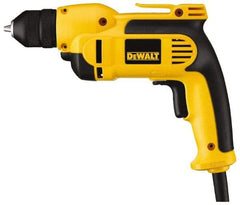 DeWALT - 3/8" Keyless Chuck, 2,500 RPM, Pistol Grip Handle Electric Drill - 8 Amps, Reversible - Best Tool & Supply