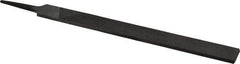 Value Collection - 10" Long, Second Cut, Hand American-Pattern File - Double Cut, 1/4" Overall Thickness, Tang - Best Tool & Supply