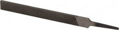 Value Collection - 6" Long, Smooth Cut, Hand American-Pattern File - Double Cut, 5/32" Overall Thickness, Tang - Best Tool & Supply