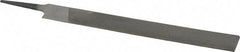 Value Collection - 8" Long, Second Cut, Knife American-Pattern File - Double Cut, 3/16" Overall Thickness, Tang - Best Tool & Supply