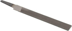 Value Collection - 4" Long, Smooth Cut, Knife American-Pattern File - Double Cut, 7/64" Overall Thickness, Tang - Best Tool & Supply