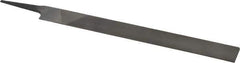 Value Collection - 10" Long, Smooth Cut, Knife American-Pattern File - Double Cut, 1/4" Overall Thickness, Tang - Best Tool & Supply