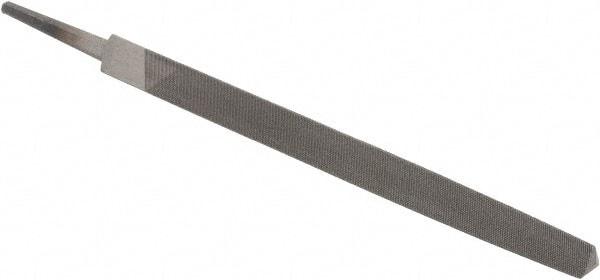 Value Collection - 6" Long, Smooth Cut, Triangle American-Pattern File - Double Cut, Tang - Best Tool & Supply