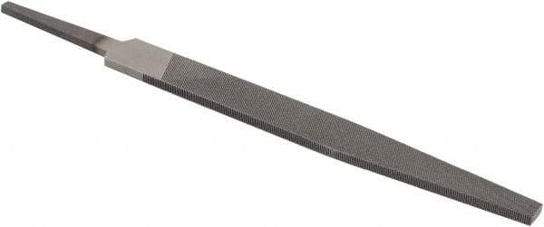 Value Collection - 4" Long, Smooth Cut, Warding American-Pattern File - Double Cut, 3/64" Overall Thickness, Tang - Best Tool & Supply