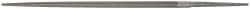 Grobet - 8" Standard Precision Swiss Pattern Round File - Double Cut, 5/16" Width Diam, With Tang - Best Tool & Supply