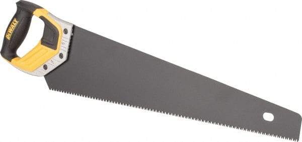 DeWALT - 20" Steel Blade Handsaw - Aluminum, ABS, TPR Handle, Cushion Grip, 25-13/32" OAL - Best Tool & Supply