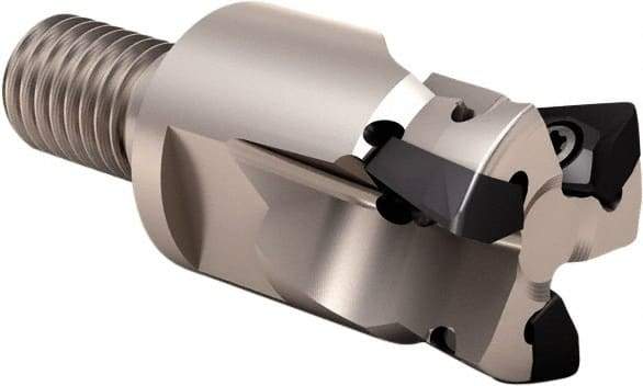 Seco - 94° Lead Angle, 16mm Min Cut Diam, 2.5mm Max Depth of Cut, Indexable Chamfer and Angle End Mill - 3 Inserts, XO.. 06.. Insert Style, Through Coolant, Modular Connection - Best Tool & Supply